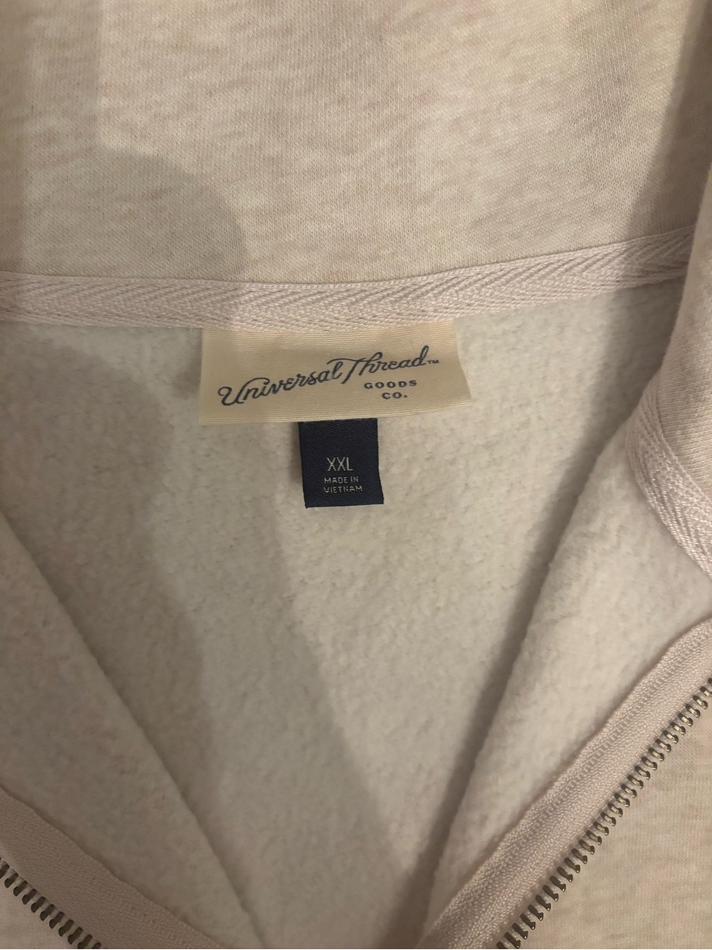 Universal Thread Goods - XXL half zip cream sweatshirt - Picture 3 of 3